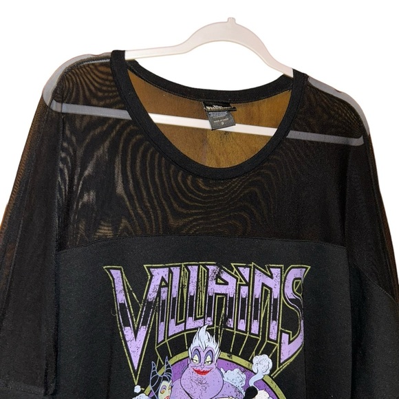 Disney Villains Mesh Shoulder Dress Plus Size 3x Ursula queen cruella Maleficent - Picture 3 of 5